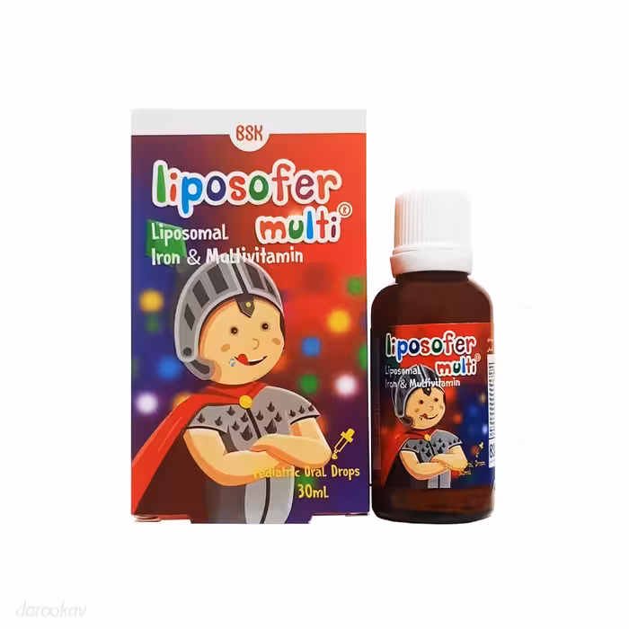 قیمت قطره آهن و مولتی ویتامین لیپوزوفر مولتی بی اس کی