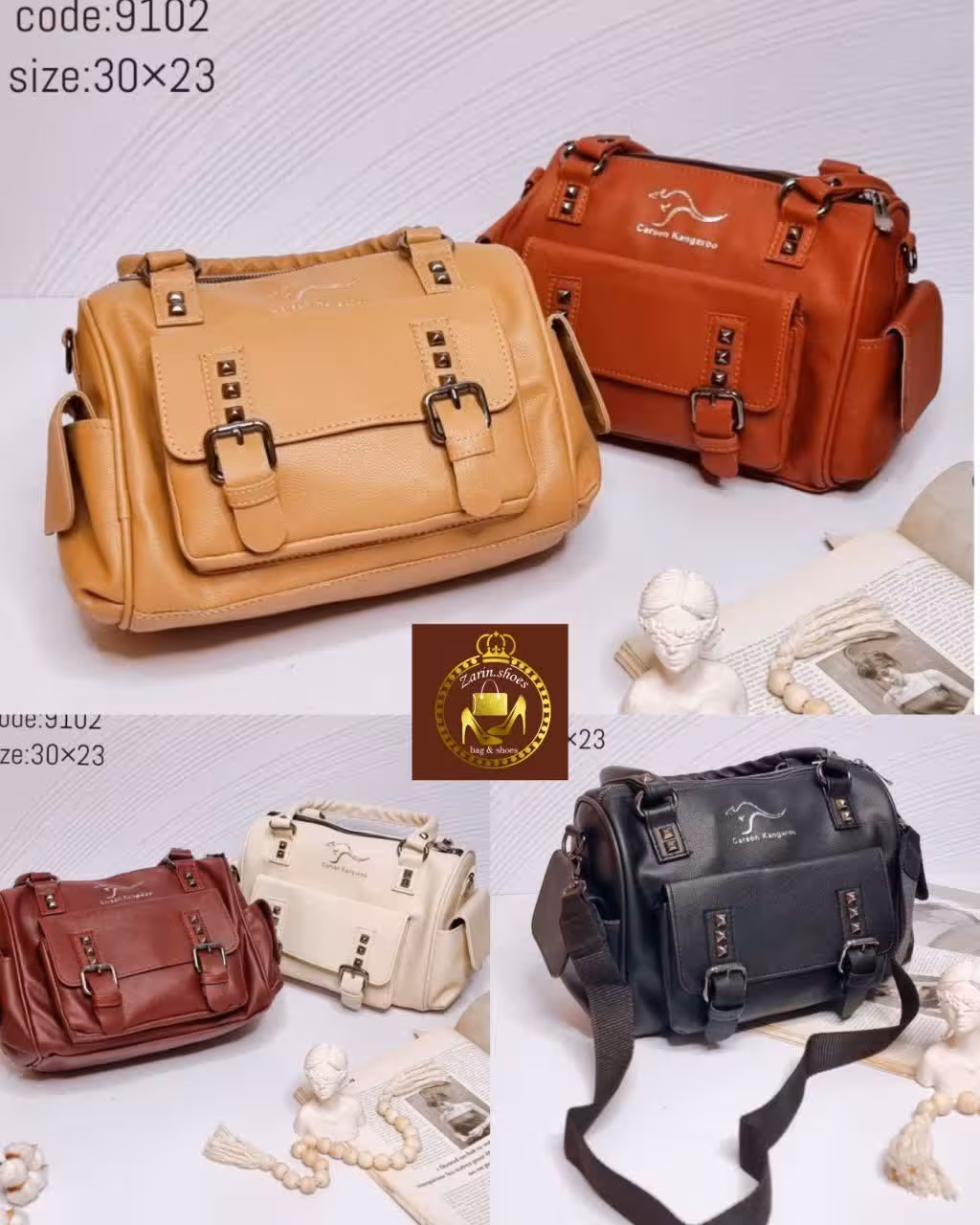 کیف دستی و دوشی جادار کد 9102