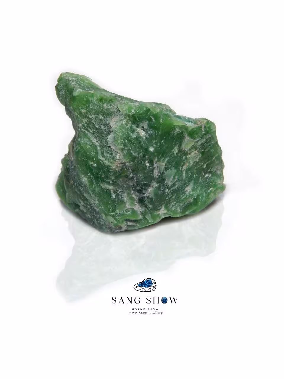 سنگ یشم جیدیت میانمار نمونه زیبا و راف و انحصاری S694