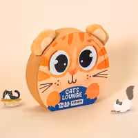 پازل کودک 150  تکه مدل گربه KID FANS CATS LOUNGE کد KS2407