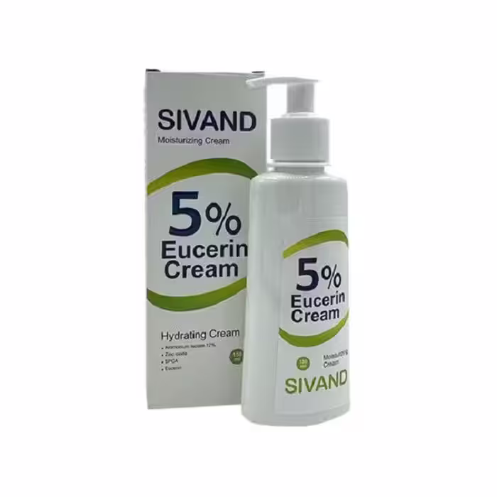 کرم مرطوب کننده حاوی اوره و اوسرین 5 درصد سیوند 150 میلی لیتر Sivand Eucerin 5 Cream 150 ml