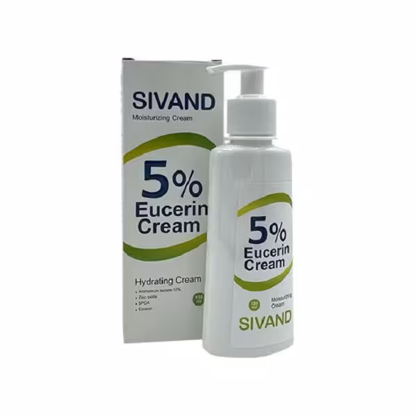کرم مرطوب کننده حاوی اوره و اوسرین 5 درصد سیوند 150 میلی لیتر Sivand Eucerin 5 Cream 150 ml