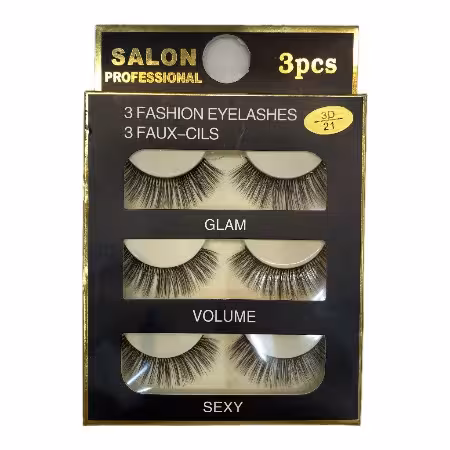 مژه مصنوعی سه جفتی سه بعدی 3D یکسره سالن Salon