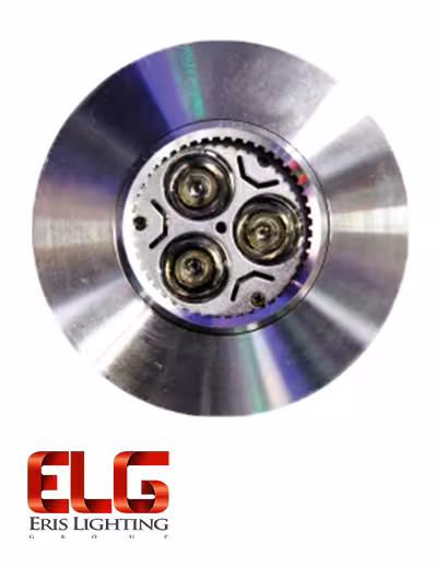 فریم لامپ گرد نقره ای قطر 9