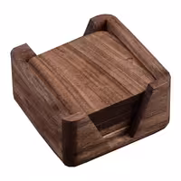 زیر لیوانی چوبی مدل مربع کد 1253 بسته 6 عددی | کالا مکس