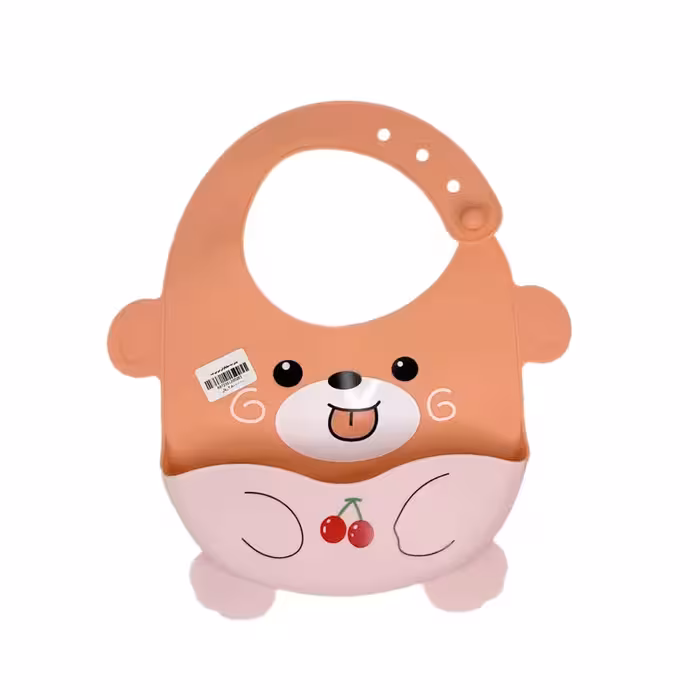 پیش بند سیلیکونی مخزن دار نوزاد طرح دار فانتزی