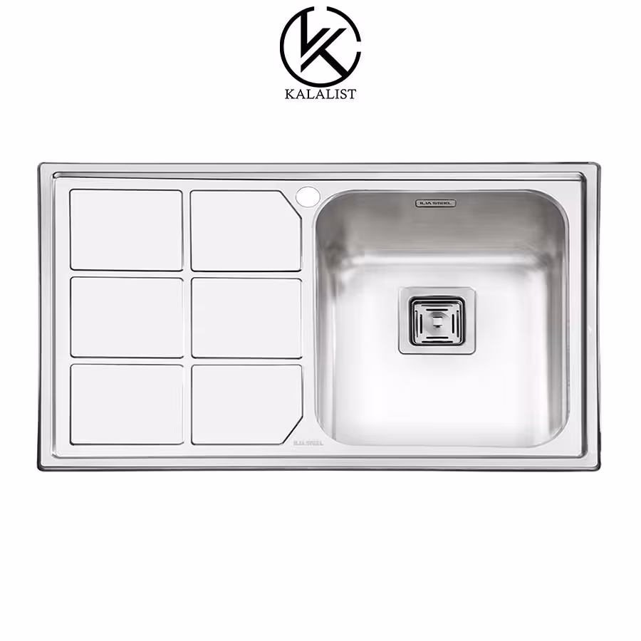 سینک ایلیا استیل فانتزی توکار مدل 2066