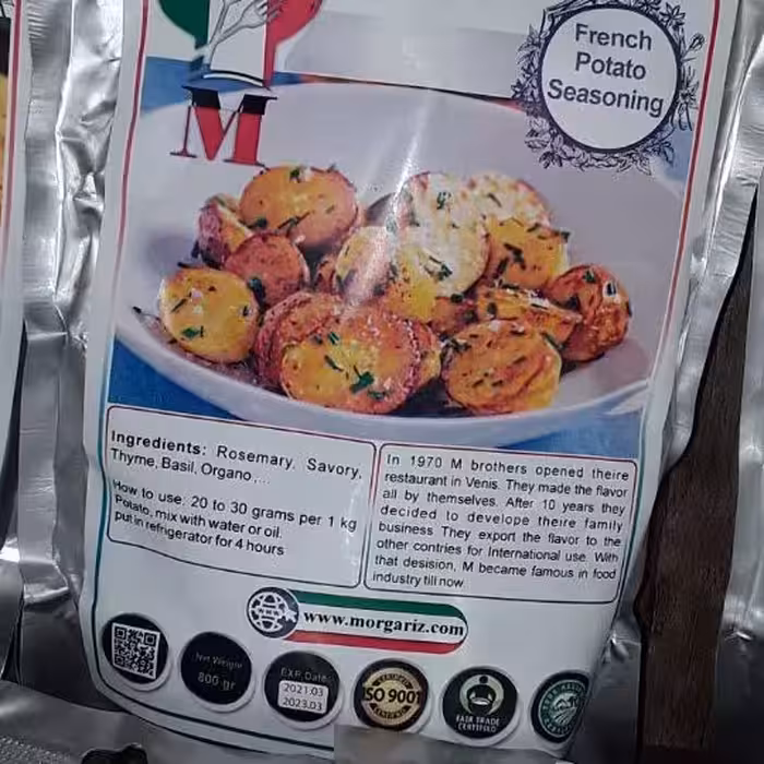 ادویه سیب زمینی فرنچ پوتایتو800گرمی