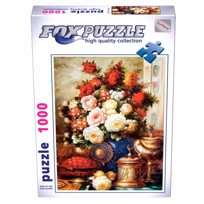 پازل 1000تکه فاکس پازل طرح گل کد 62168 کد4064