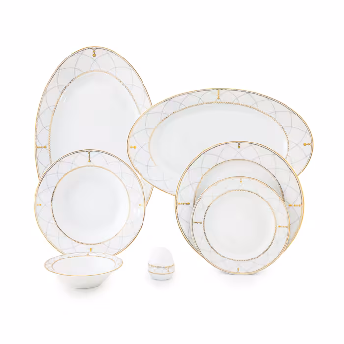 سرویس چینی 28 پارچه 6 نفره طرح رومانا