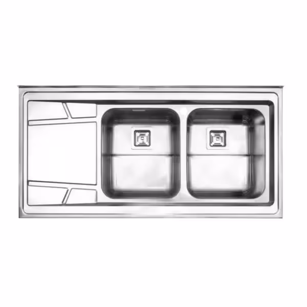 سینک دو لگنه فانتزی 738 روکار استیل البرز