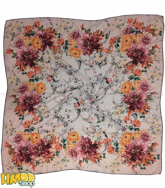 روسری صورتی گلبهی