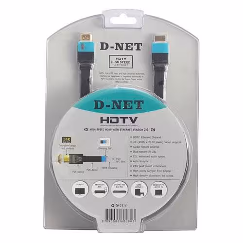 کابل HDMI دی-نت مدل HDTV 2.0 طول 5 متر