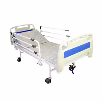 تخت بیمارستانی یک شکن مکانیکی رویه ABS بدساید مفصلی