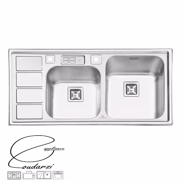 سینک پرنیان استیل مدل PS1220 توکار