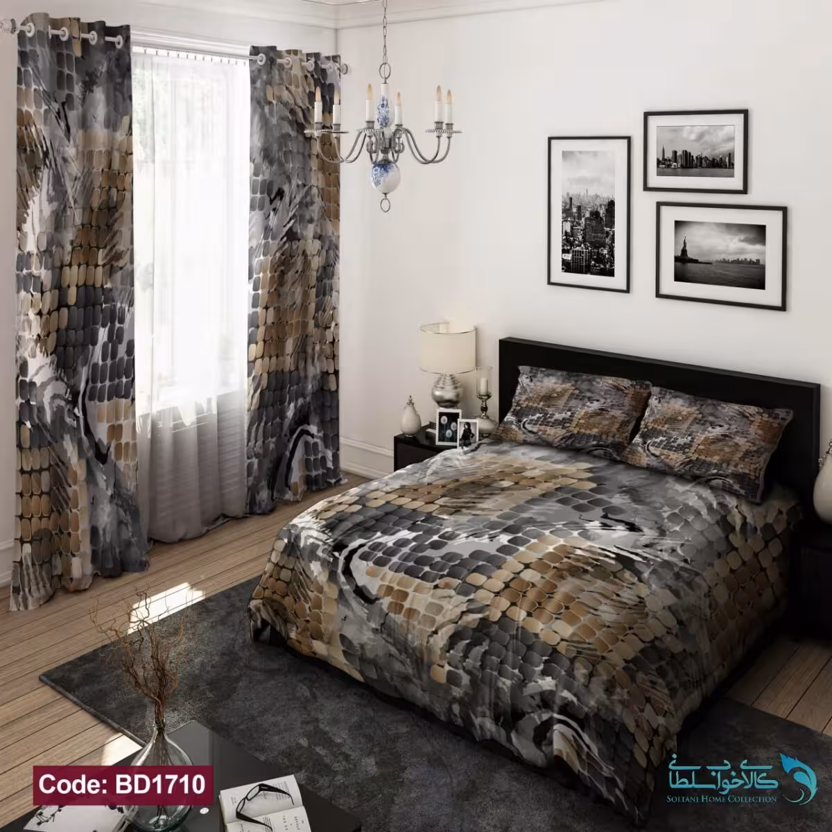 روتختی طرح جسیکا دونفره کد BD1710