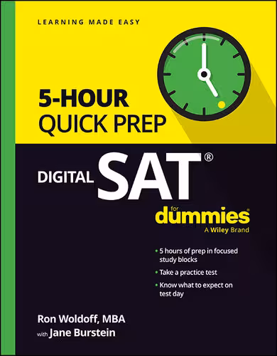 خرید و دانلود نسخه کامل کتاب Digital SAT 5-Hour Quick Prep For Dummies