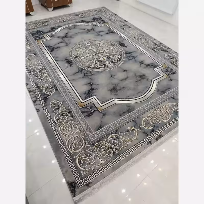 فرش700شانه ماشینی کاشان100درصدآکرلیک9متری طرح مدوساطوسی(باارسال رایگان)