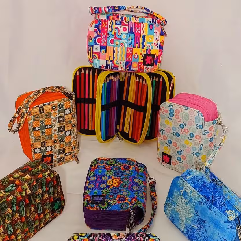 کیف مدادرنگی 72چهارزیپ لُتُ (پس کرایه)