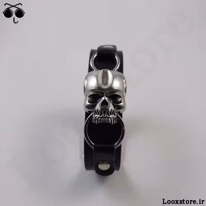 دستبند چرم اسکلت بی اعصاب