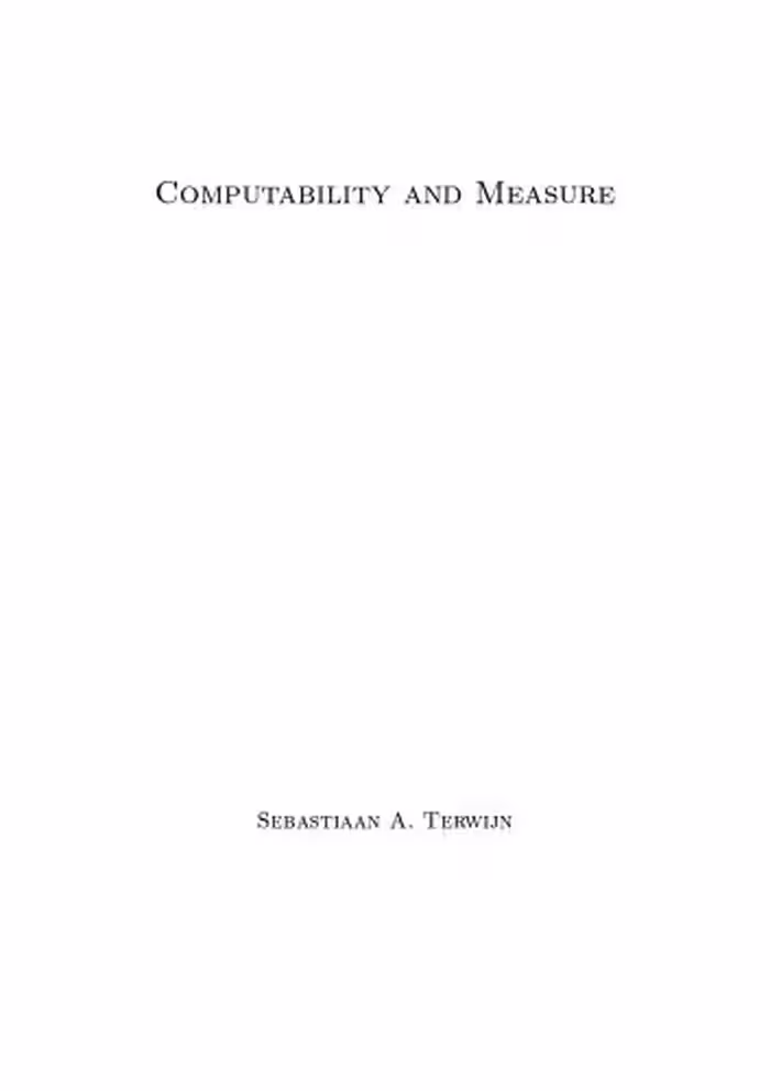 خرید و دانلود نسخه کامل کتاب Computability and Measure [PhD Thesis]