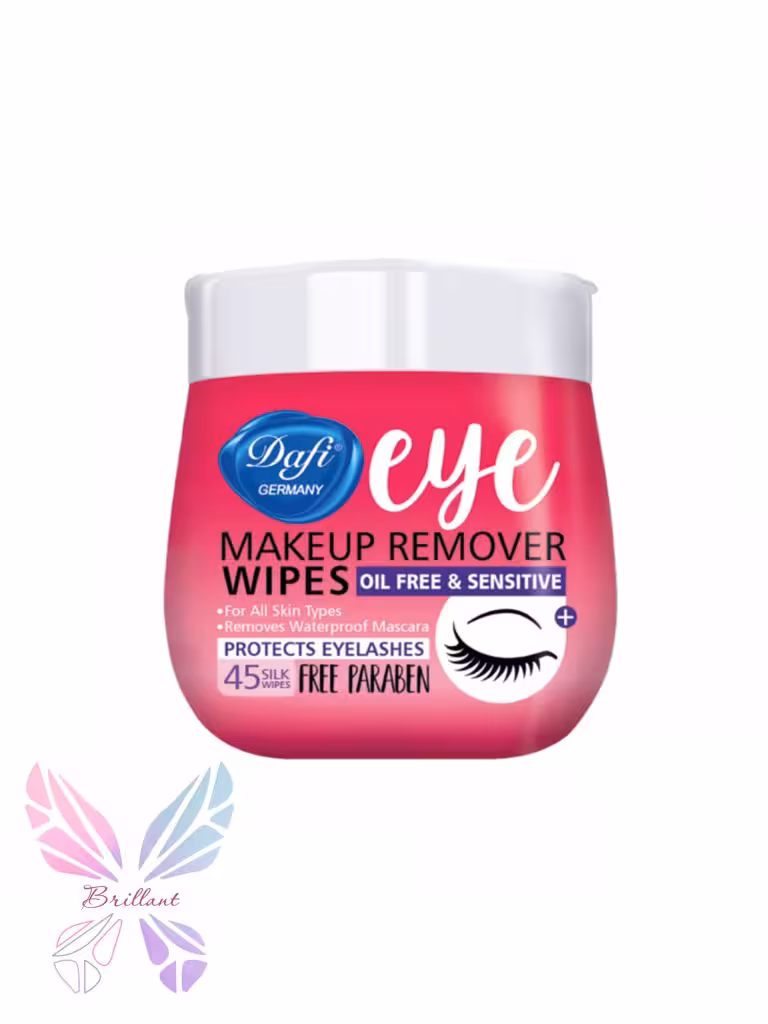 دستمال مرطوب پاک کننده چشم دافی بسته 45 عددی