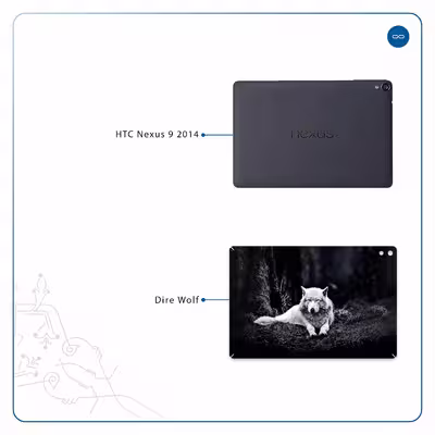 برچسب پوششی ماهوت مدل Dire Wolf مناسب برای تبلت اچ تی سی Nexus 9 2014