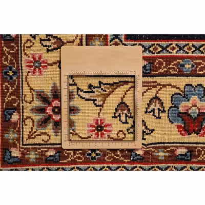 فرش دستباف سه متری مدل کف ساده کد 4103305