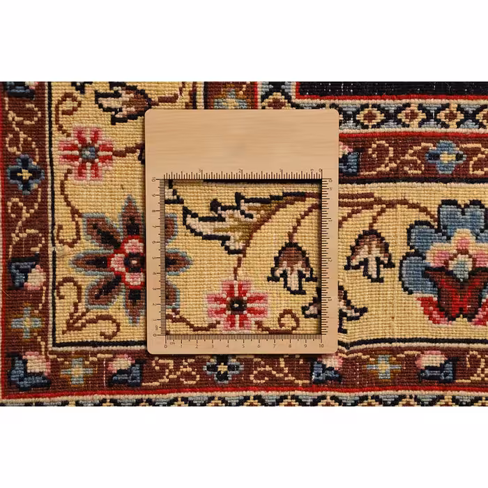 فرش دستباف سه متری مدل کف ساده کد 4103305