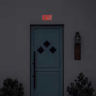 چراغ دیواری نئون دیزاین طرح Exit