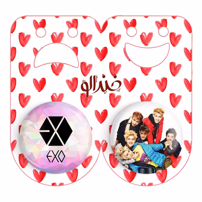 پیکسل خندالو مدل گروه EXO کد 1366313671 مجموعه 2 عددی