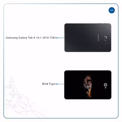 برچسب پوششی ماهوت مدل Wild Tiger مناسب برای تبلت سامسونگ Galaxy Tab A 10.1 2016 T585
