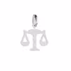 آویز گردنبند نقره هایکا طرح ترازوی عدالت مدل nha 416