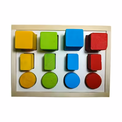 بازی آموزشی مونته سوری مدل ست جاگذاری چوبی