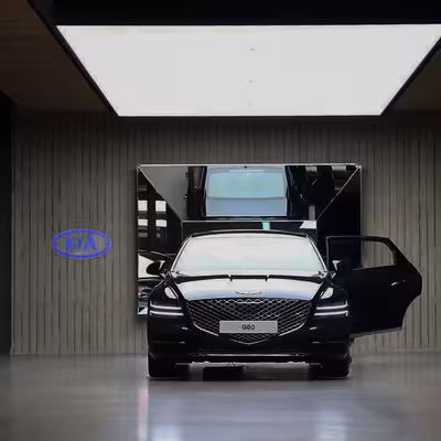 چراغ دیواری نئون دیزاین طرح Kia_BL