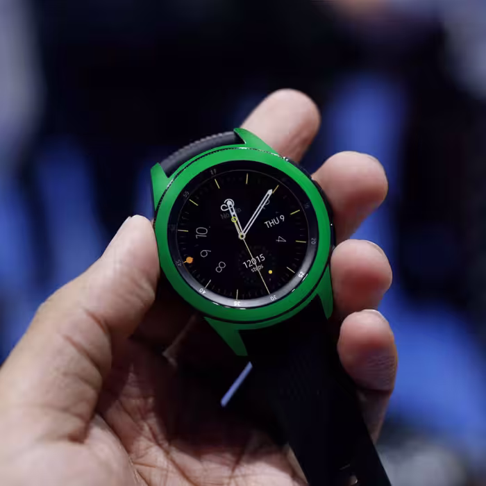 برچسب ماهوت طرح Matte-Green مناسب برای ساعت هوشمند سامسونگ Galaxy Watch 42mm