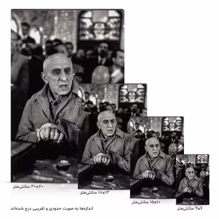 تابلو شاسی آواویز مدل محمد مصدق کد 4G457