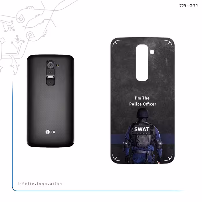 برچسب پوششی ماهوت مدل Police Officer مناسب برای گوشی موبایل ال جی G2
