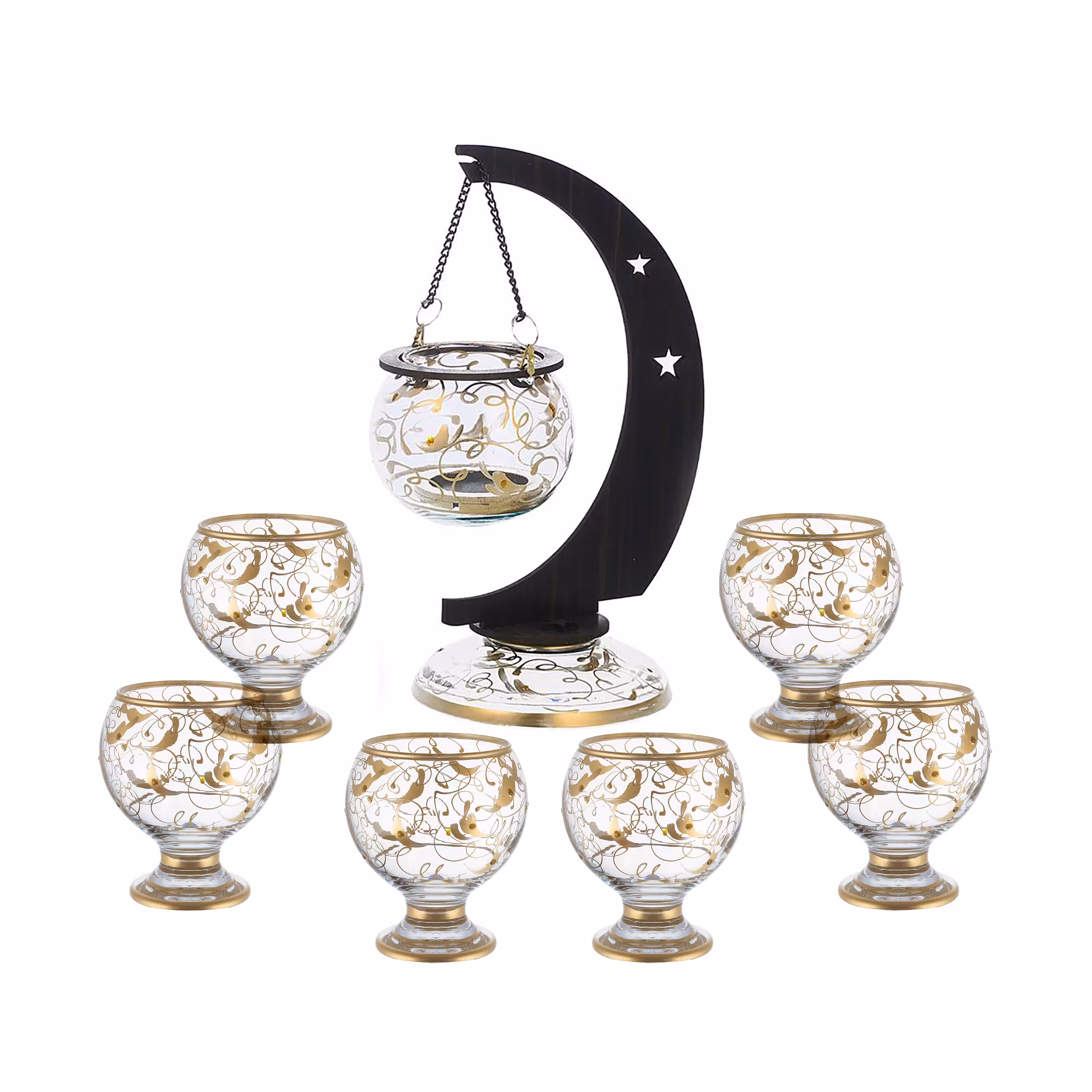 مجموعه ظروف هفت سین 7 پارچه مدل ناپولی