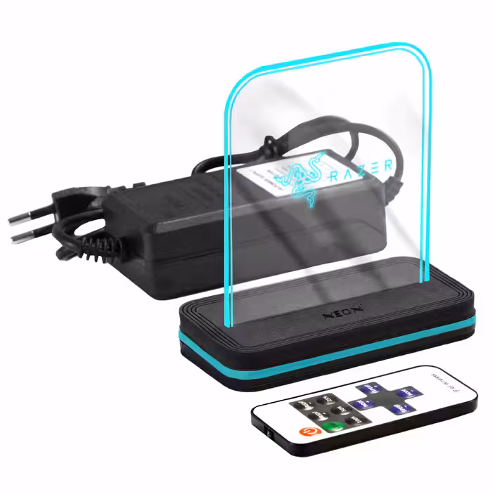 چراغ رومیزی نئون مدل RZR_TURQUOISE_AC