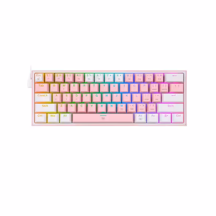 کیبورد مخصوص بازی ردراگون مدل Fizz K617 Rainbow