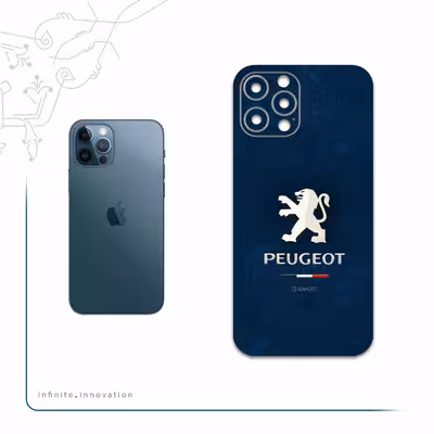 برچسب پوششی ماهوت مدل Peugeot-Logo مناسب برای گوشی موبایل اپل iPhone 12 Pro Max