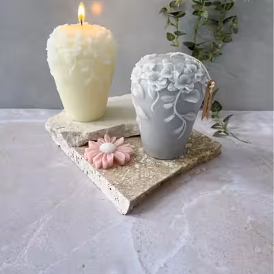 قالب شمع مدل باغ مارسلا گل بالا