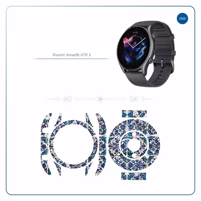 برچسب ماهوت طرح Iran-Tile1 مناسب برای ساعت هوشمند آمازفیت GTR 3