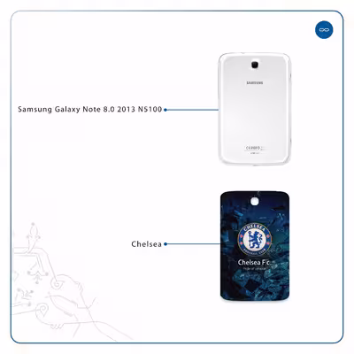 برچسب پوششی ماهوت مدل Chelsea مناسب برای تبلت سامسونگ Galaxy Note 8.0 2013 N5100