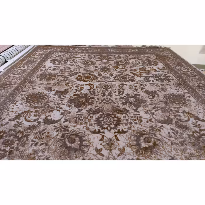 فرش ماشینی زمرد مشهد طرح پتینه مدل 2115