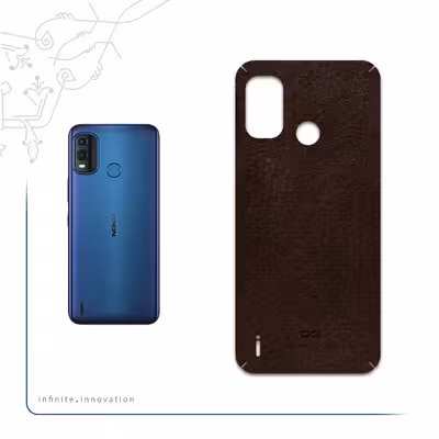 برچسب پوششی ماهوت مدل Dark-Brown-Leather مناسب برای گوشی موبایل نوکیا G11 Plus