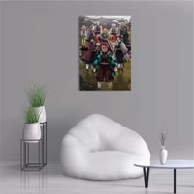 تابلو شاسی طرح انیمه شیطان کش Kimetsu no Yaiba Demon Slayer مدل M0408