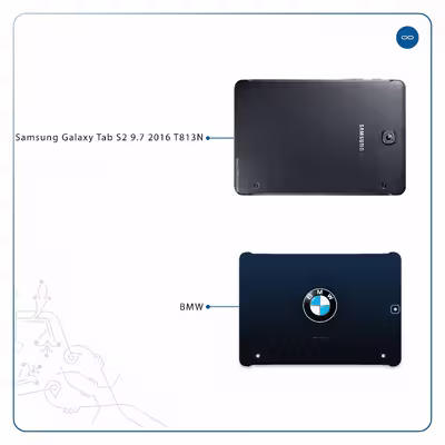 برچسب پوششی ماهوت مدل BMW مناسب برای تبلت سامسونگ Galaxy Tab S2 9.7 2016 T813N