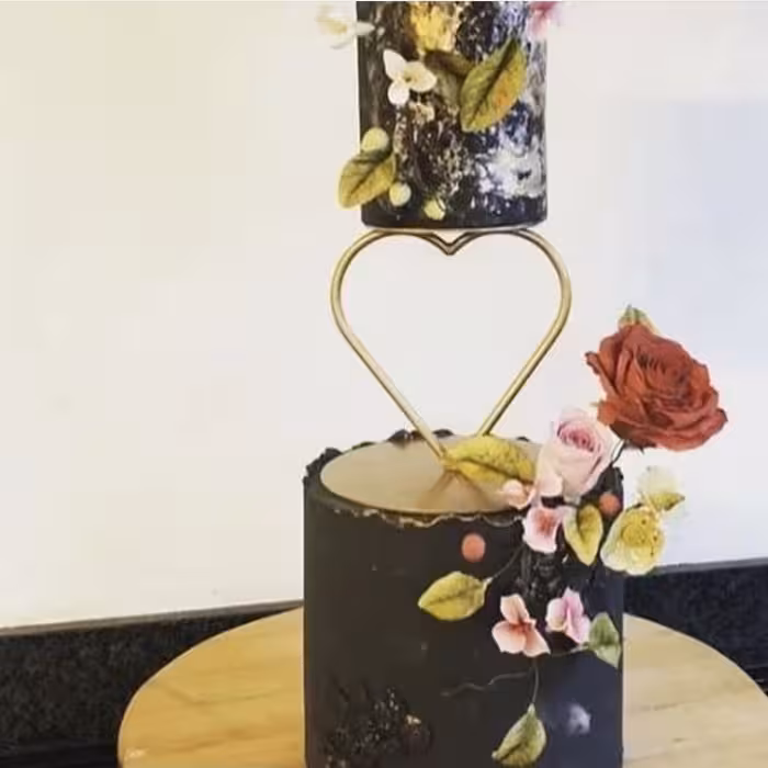 استراکچر تزیین کیک به گز مدل قلب